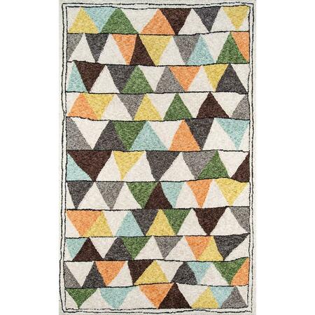 MOMENI Novogratz Bungalow Collection Tri Area Rug, 3 Ft. 6 In. X 5 Ft. 6 In. - Multicolor BUNGLBUN-1MTI3656